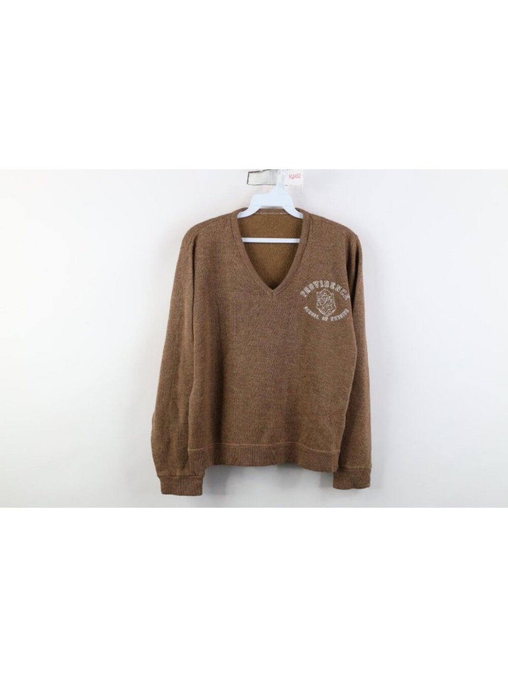 Vtg 60s Womens Medium Providence University School of Nursing Knit Sweater USA